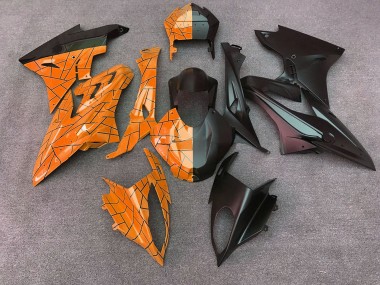 2015-2016 BMW S1000RR Motorcycle Fairings - Orange Matte Black Split Canada Suppliers