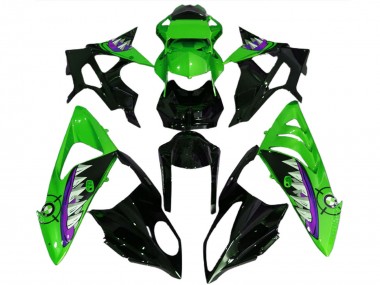 2017-2018 BMW S1000RR Motorcycle Fairings - Green Purple Glossy Black Shark Canada Suppliers