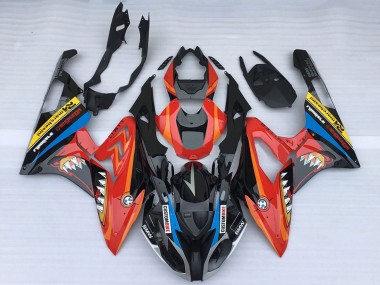 2015-2016 BMW S1000RR Motorcycle Fairings - Red Glossy Black Shark Canada Suppliers