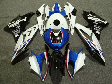 2009-2014 BMW S1000RR Motorcycle Fairings - White Red Blue Glossy Black HP Canada Suppliers