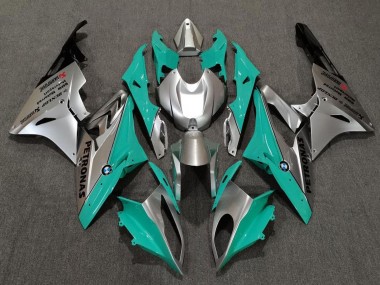 2009-2014 BMW S1000RR Motorcycle Fairings - Silver Green Teal Black Canada Suppliers