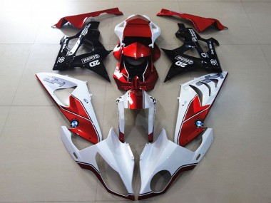 2009-2014 BMW S1000RR Motorcycle Fairings - White Red Glossy Black Canada Suppliers