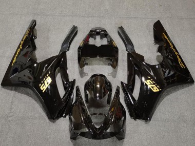 2006-2008 Triumph Daytona 675 Motorcycle Fairings - Glossy Black Gold Decals Canada Suppliers
