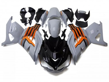 2012-2024 Kawasaki ZX14R ZZR1400 Motorcycle Fairings - Nardo Grey Orange Black Canada Suppliers
