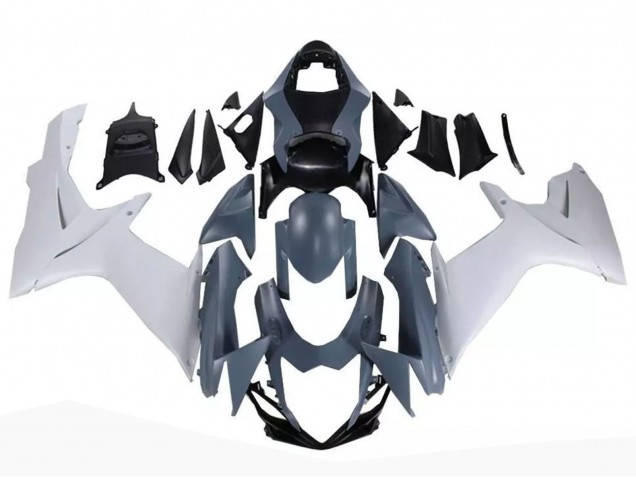 2011-2024 Suzuki GSXR 600 / GSXR 750 Motorcycle Fairings - Nardo Grey White Canada Suppliers