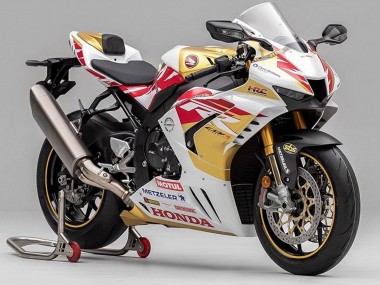 2020-2023 Honda CBR1000RR-R Motorcycle Fairing - White Red Gold Motul Canada Suppliers