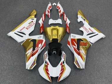 2020-2023 Honda CBR1000RR-R Motorcycle Fairings - White Red Gold Motul Canada Suppliers