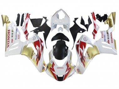 2020-2023 Honda CBR1000RR-R Motorcycle Fairings - White Red Gold Motul HRC Canada Suppliers