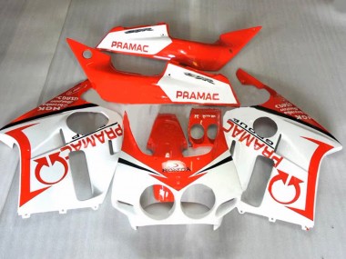 1987-1989 Honda CBR400RR NC23 Motorcycle Fairings - Orange White Pramac Canada Suppliers