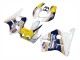 1987-1989 Honda CBR400RR NC23 Motorcycle Fairings - White Yellow Blue Rothmans Canada Suppliers