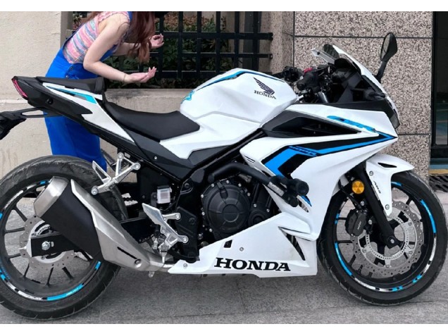 2022 Honda CBR400R Motorcycle Fairings - White Blue Canada Suppliers