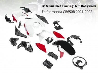 2019-2022 Honda CB650R Motorcycle Fairings - Black Red White Canada Suppliers