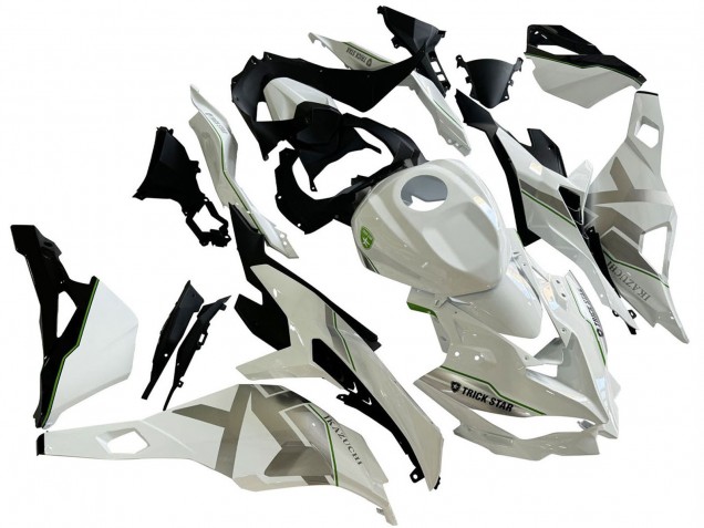 2019-2025 Kawasaki ZX25R ZX-25R Motorcycle Fairings - White Silver Green Black Trick Star Canada Suppliers