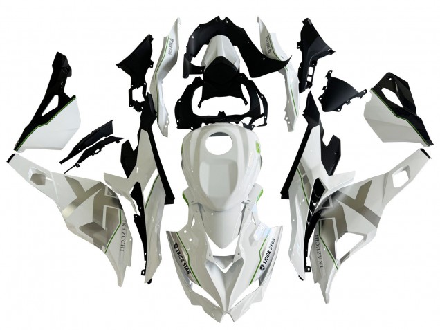 2019-2025 Kawasaki ZX25R ZX-25R Motorcycle Fairings - White Silver Green Black Trick Star Canada Suppliers