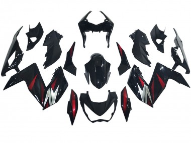 2015-2016 Kawasaki Z250/Z300 Motorcycle Fairings - Glossy Black Red Silver Canada Suppliers