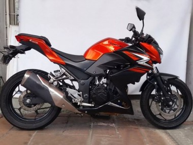 2015-2016 Kawasaki Z250/Z300 Motorcycle Fairings - Orange Red Matte Black Canada Suppliers