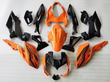 2018-2024 Kawasaki Z400 Motorcycle Fairings - Orange Glossy Black Canada Suppliers