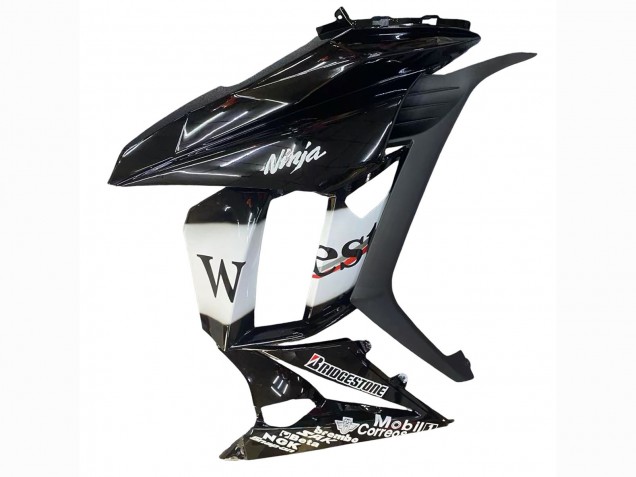 2010-2016 Kawasaki Z1000SX Motorcycle Fairings - Glossy Black Gold White Mobil West Canada Suppliers