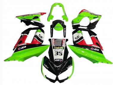 2010-2016 Kawasaki Z1000SX Motorcycle Fairings - Green Red Glossy Black Elf 35 Canada Suppliers