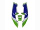 1989-1990 Kawasaki ZXR250 Motorcycle Fairings - Green White Blue Canada Suppliers