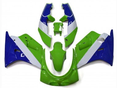 1989-1990 Kawasaki ZXR250 Motorcycle Fairings - Green White Blue Canada Suppliers