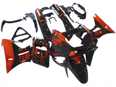 1993-2007 Kawasaki ZZR400 Motorcycle Fairings - Glossy Black Red Corona Extra Canada Suppliers