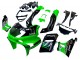 1993-2007 Kawasaki ZZR400 Motorcycle Fairings - Green Glossy Black Green Monster Elf Touch4 Bridgestone Canada Suppliers