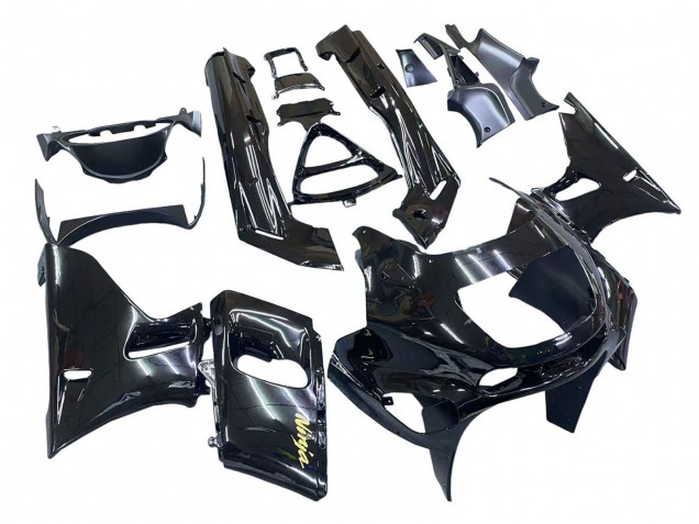 1998-2003 Kawasaki ZZR600 Motorcycle Fairings - Glossy Black Gold Ninja Canada Suppliers