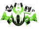 1998-2003 Kawasaki ZZR600 Motorcycle Fairings - Green Glossy Black Flame Canada Suppliers