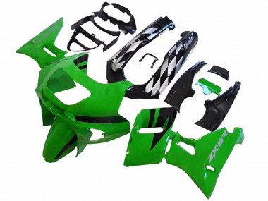 1993-2007 Kawasaki ZZR400 Motorcycle Fairings - Green Glossy Black Canada Suppliers