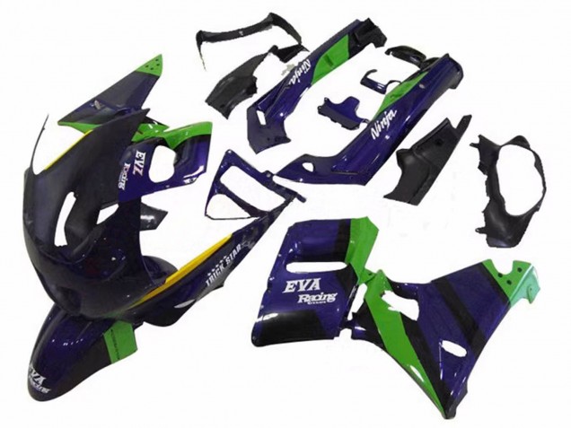 1998-2003 Kawasaki ZZR600 Motorcycle Fairings - Green Dark Blue Purple Trick Star Eva Racing Canada Suppliers