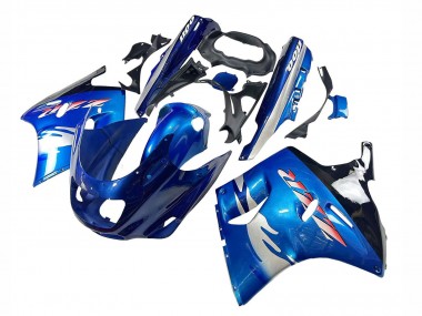 1993-2003 Kawasaki ZZR1100 Motorcycle Fairings - Blue Silver Black Canada Suppliers