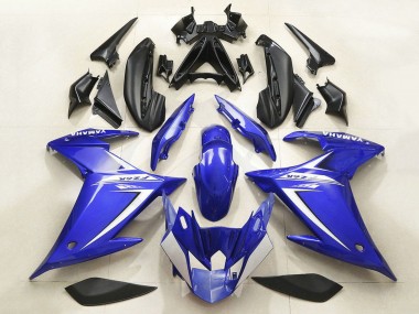 2009-2015 Yamaha FZ6R Motorcycle Fairing - Blue White Canada Suppliers