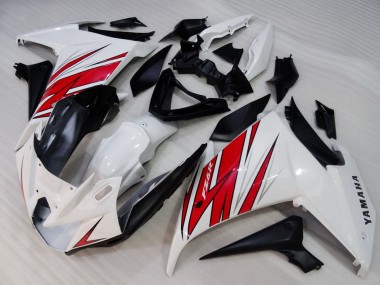 2009-2015 Yamaha FZ6R Motorcycle Fairings - White Red Black Canada Suppliers