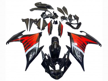 2009-2015 Yamaha FZ6R Motorcycle Fairing - Black Red White Canada Suppliers