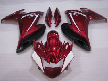 2009-2015 Yamaha FZ6R Motorcycle Fairings - Red White Black Canada Suppliers