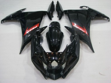 2009-2015 Yamaha FZ6R Motorcycle Fairings - Glossy Black Red Canada Suppliers