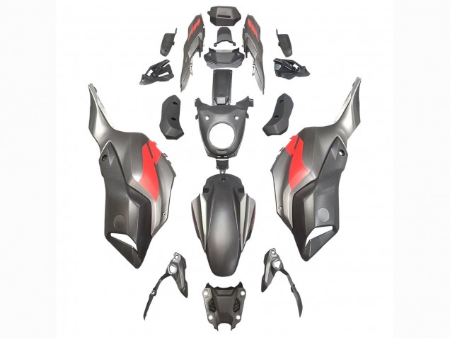 2012-2017 Yamaha MT07/FZ07 Motorcycle Fairings - Grey Red Canada Suppliers