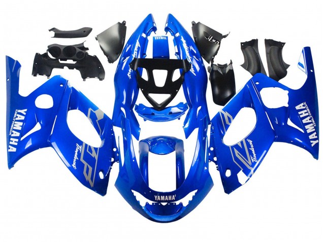 1996-2007 Yamaha YZF600R Thundercat Motorcycle Fairings - Blue White Silver Canada Suppliers