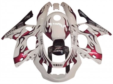 1996-2007 Yamaha YZF600R Thundercat Motorcycle Fairing - White Dark Red Canada Suppliers