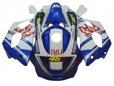 1996-2007 Yamaha YZF600R Thundercat Motorcycle Fairings - White Blue Red Fiat 46 Canada Suppliers