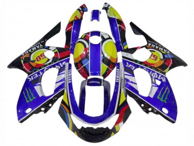 1996-2007 Yamaha YZF600R Thundercat Motorcycle Fairings - Blue Black White Yellow Monster 46 Canada Suppliers
