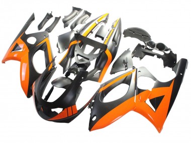 1996-2007 Yamaha YZF600R Thundercat Motorcycle Fairings - Black Orange Canada Suppliers