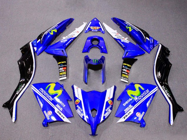 2012-2014 Yamaha TMAX530 Motorcycle Fairings - Blue Black White ENEOS MoviStar Yamalube Monster Canada Suppliers