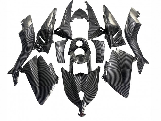 2012-2014 Yamaha TMAX530 Motorcycle Fairings - Black Carbon Fiber Canada Suppliers