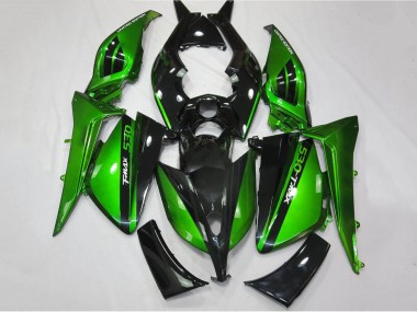 2012-2014 Yamaha TMAX530 Motorcycle Fairings - Glossy Green Black Canada Suppliers