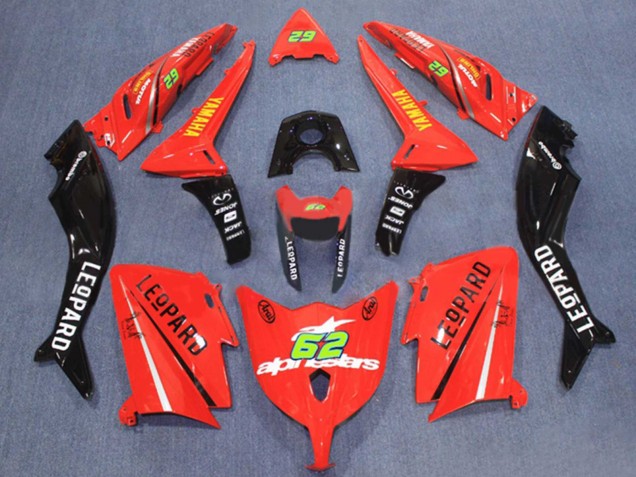 2012-2014 Yamaha TMAX530 Motorcycle Fairings - Red Black 62 Canada Suppliers