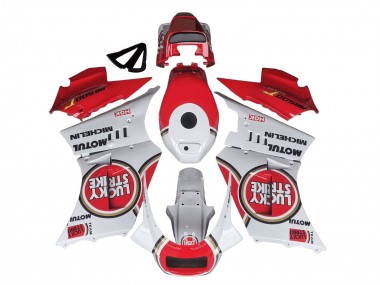 1984-1987 Suzuki RG400 RG500 RG400/500 Motorcycle Fairings - White Red Lucky Strike Motul Michelin Canada Suppliers