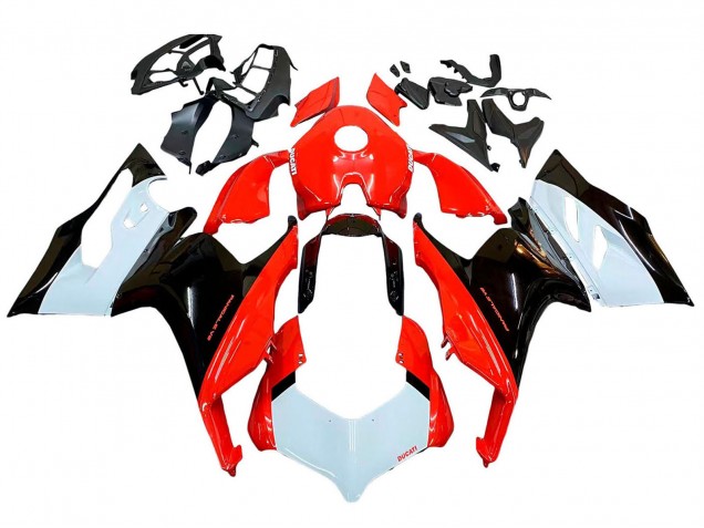 2020-2024 Ducati Panigale V2 Motorcycle Fairing Kits - White Red Glossy Black Canada Suppliers