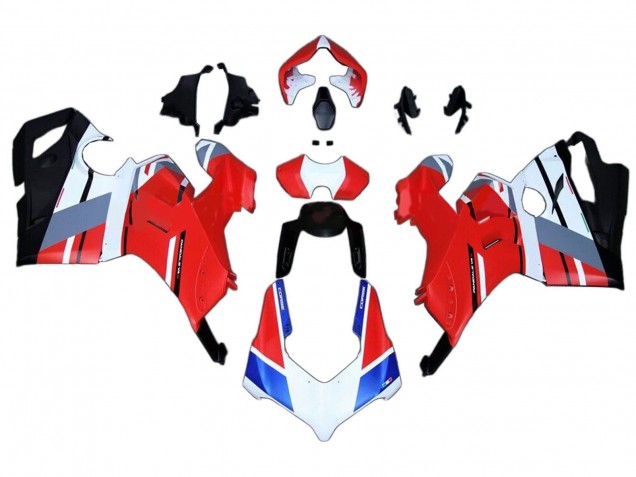 2020-2021 Ducati Panigale V4 V4S Motorcycle Fairings - White Blue Red Glossy Black Canada Suppliers